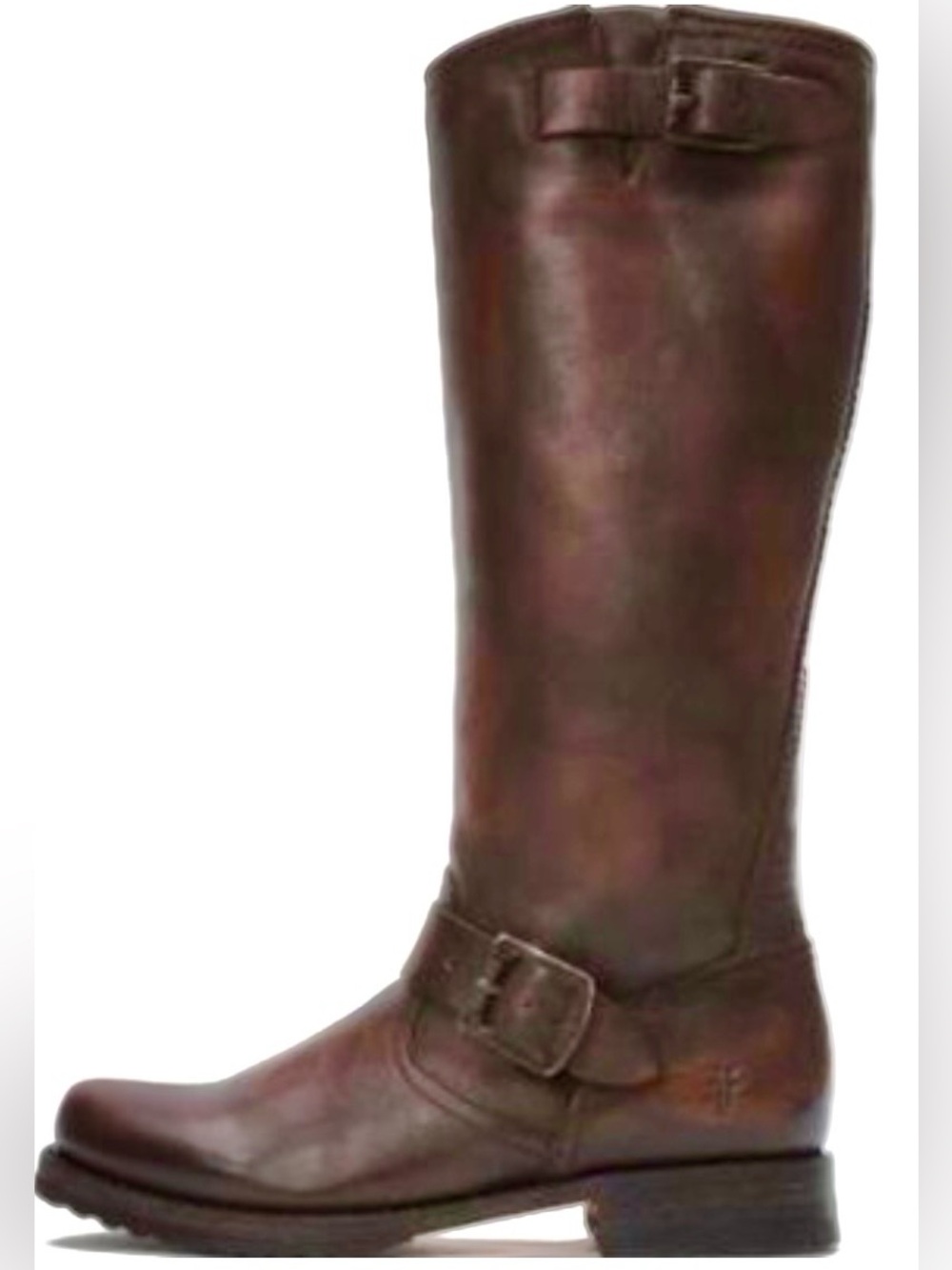 FRYE BOOT VERONICA SLOUCH DARK BROWN LEATHER VERA ENGINEER 77609 CLASSIC size 7